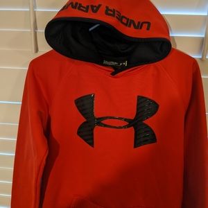 Youth XL Under Armour Hoodie Red/Black